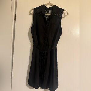 Speed Control New York Black Lace Midi Dress